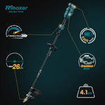 Rinoxar Decespugliatore X30（5200 mAh,Commutazione modalità cablata/wireless）