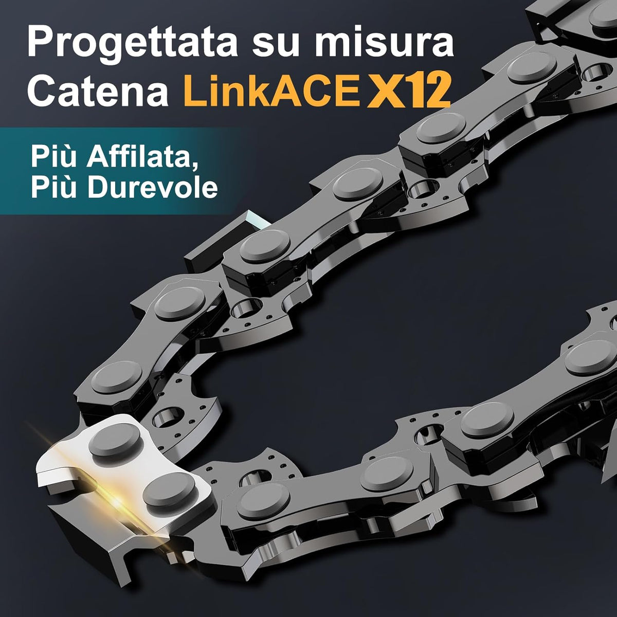 Rinoxar Motosega X13(12 pollici，2×4000mAh）