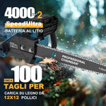 Rinoxar Motosega X13(12 pollici，2×4000mAh）