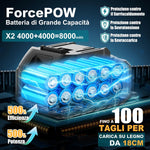 Rinoxar Motosega X13(12 pollici，2×4000mAh）