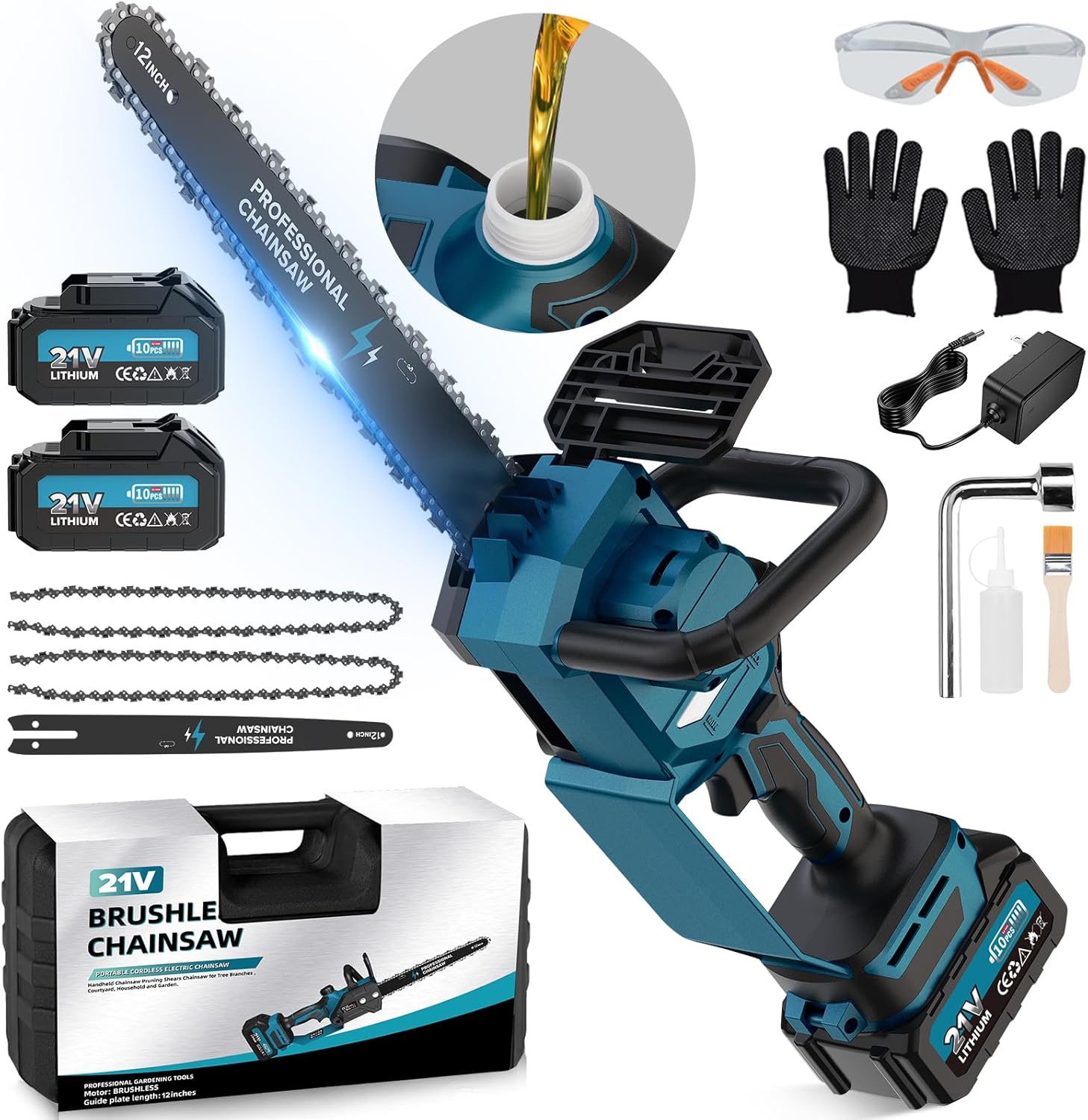 Rinoxar Motosega X13(12 pollici，4000mAh）