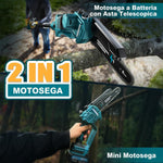 Rinoxar Motosega X9 2IN1（8 pollici，2×4000mAh ，ASTA TELESCOPICA）