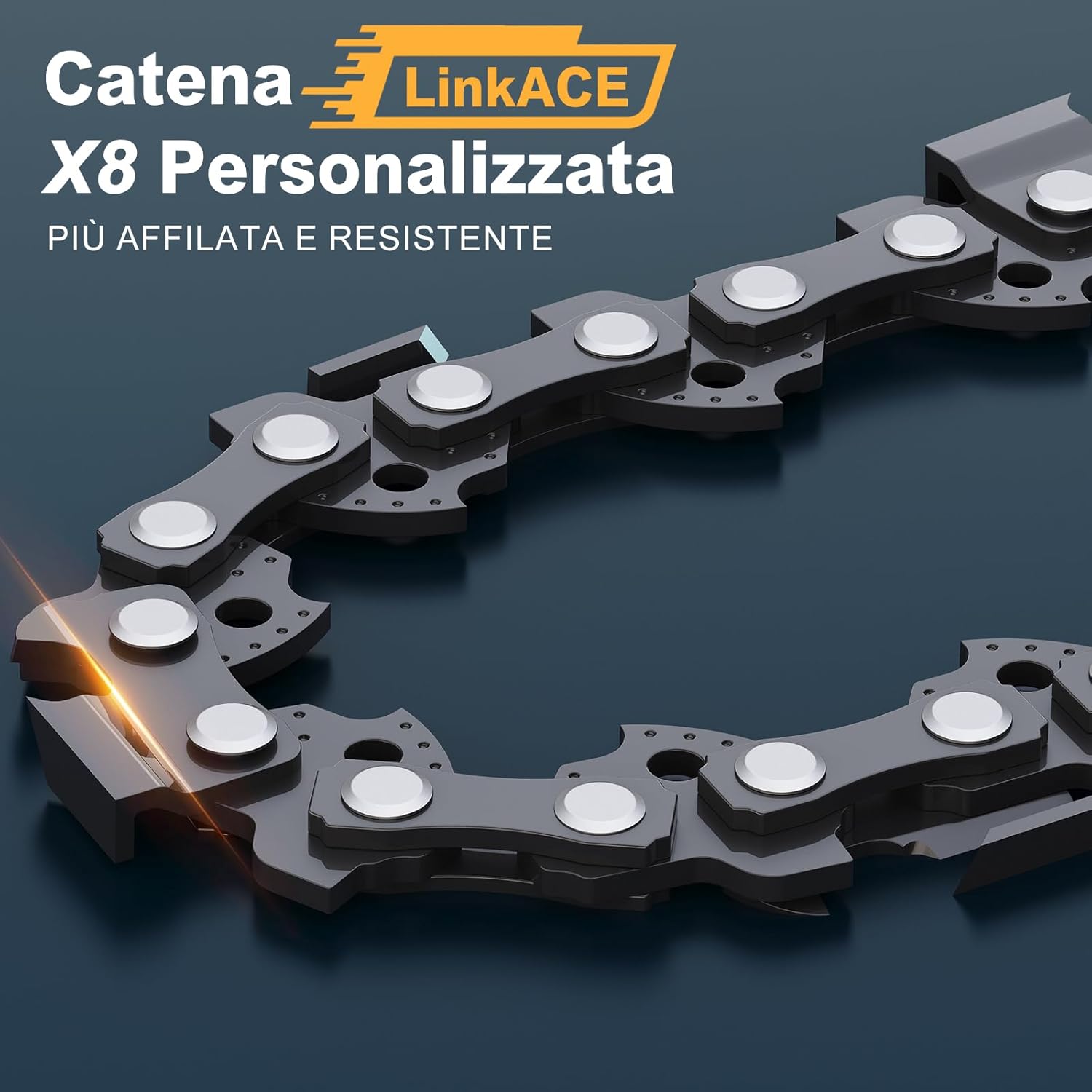 Rinoxar Motosega X9 （ 8 pollici， 2×4000mAh）