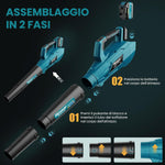 Rinoxar Soffiatore ad Aria X20 (5200 mAh,Getto d’aria potente)