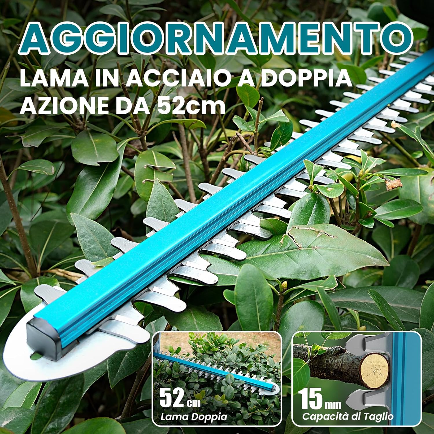 Rinoxar Tagliaerba X16 (5200 mAh,Regolazione del taglio multilivello）