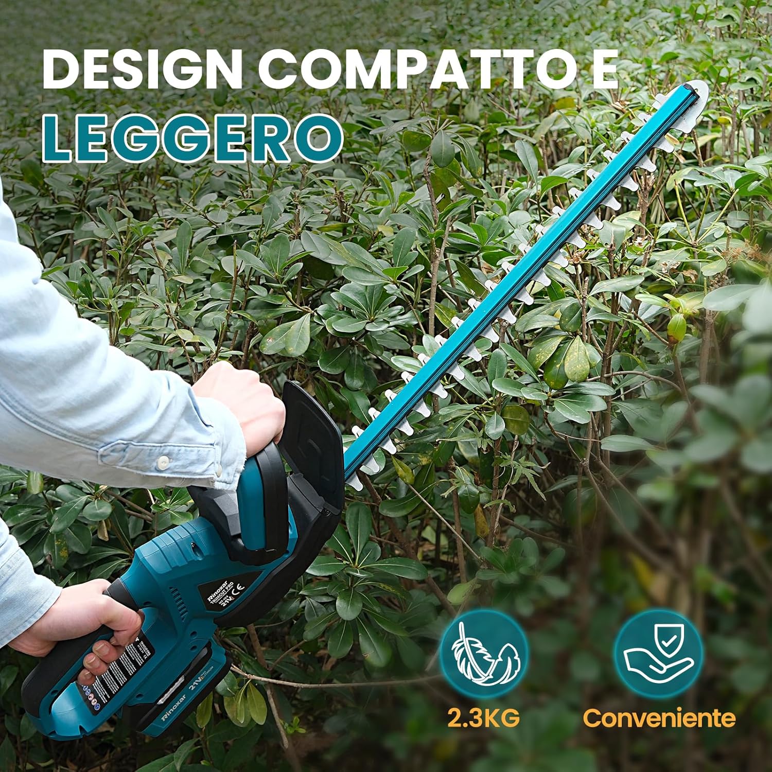 Rinoxar Tagliaerba X16 (5200 mAh,Regolazione del taglio multilivello）